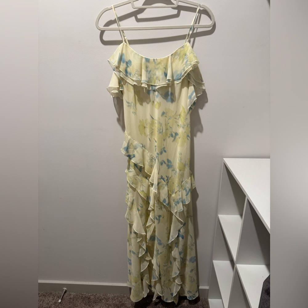 Yellow floral dress